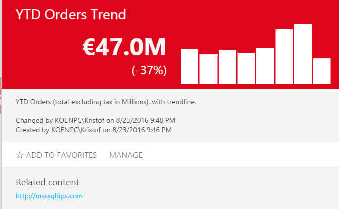 Custom URL is displayed in the related content seciton in SQL Server Reporting Services 2016