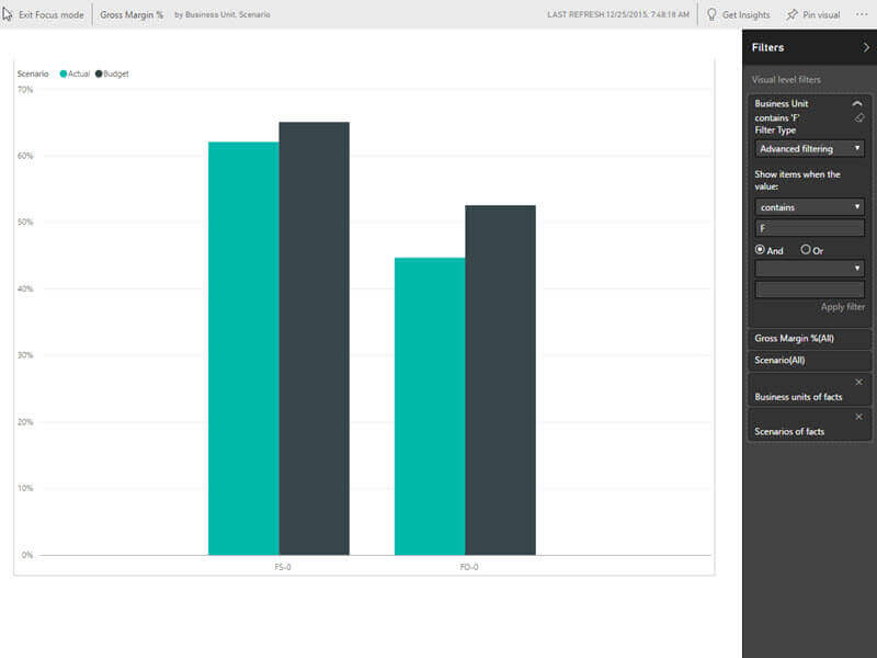 Advanced Filter in Power BI