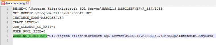 Changing R Services Working Directory