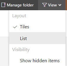 List view in SQL Server Reporting Services