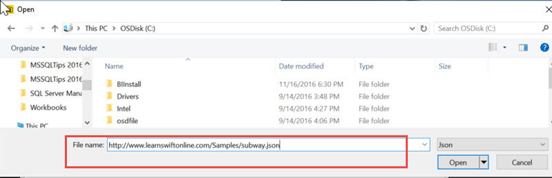 select file URL