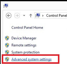 Advanced System Settings