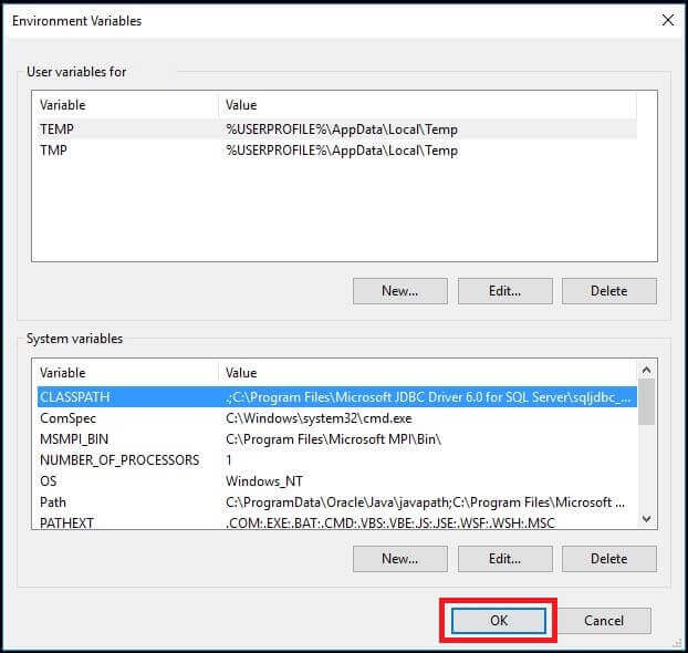 Classpath changes finished