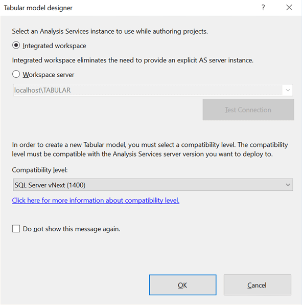 SQL Server Analysis Services Tabular Model Designer