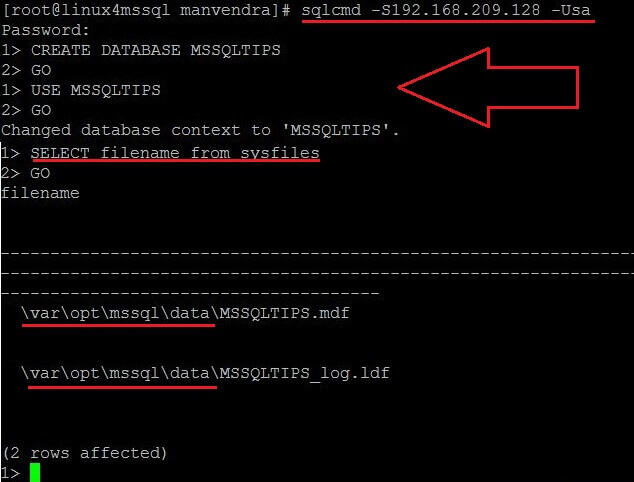 check database file location post creating a db mssqltips