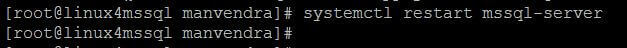 restart mssql-server