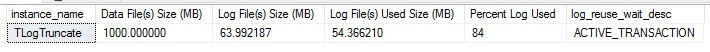 Long Running Transactions Cause SQL Server Transaction Log to Grow
