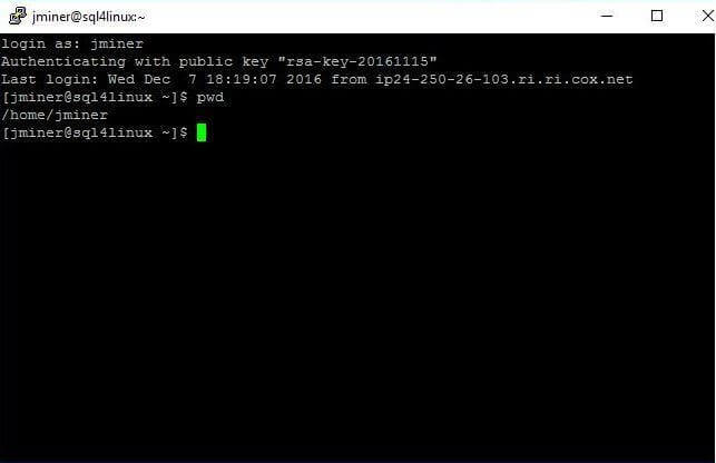 Open Secure Shell Connection