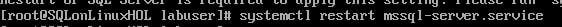 SQL Server service status