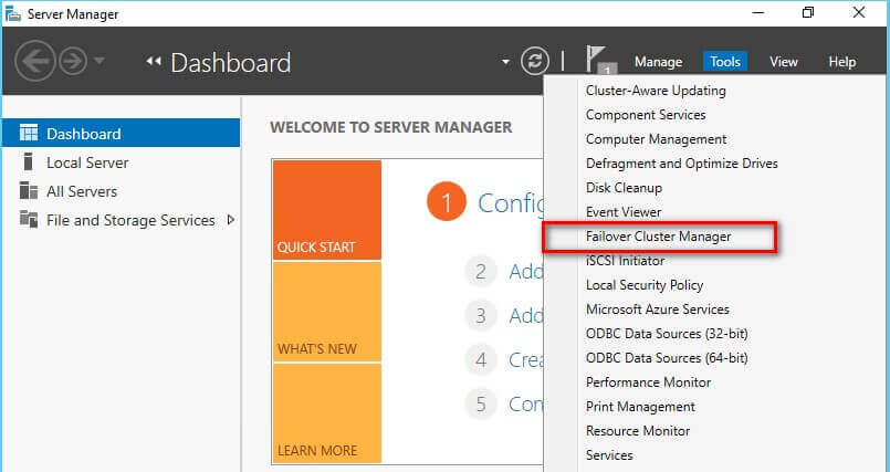 Running the Failover Cluster Validation Wizard