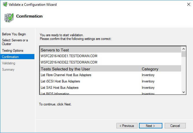 Confirmation dialog box