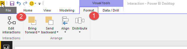 Edit Interaction in Power BI