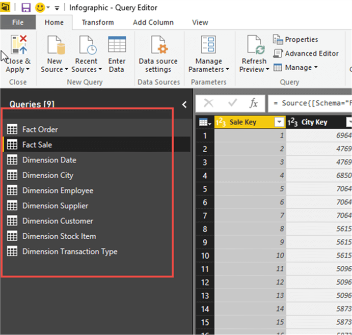 Import Data - Description: Import Data from Wide World DB
