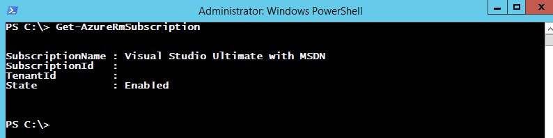 You can use the Get-AzureRmSubscription cmdlet to review the Azure subscription or subscriptions associated with the Azure credentials you provided