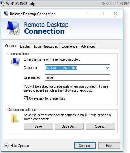 Remote Desktop Connection