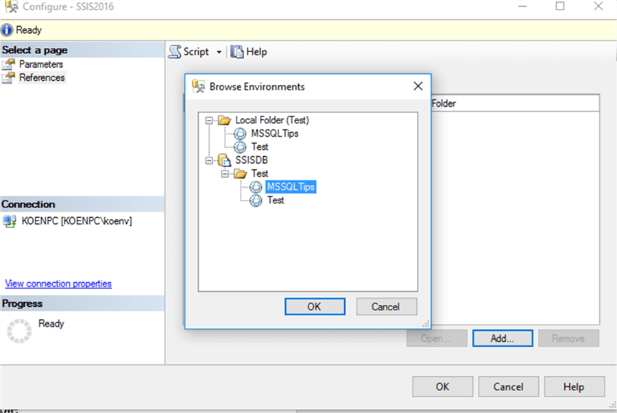 create environment reference