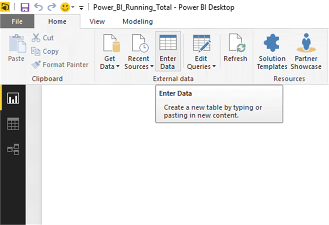 Enter Data Menu - Description: Enter Data Menu