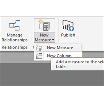 Creating New Measure - Description: Creating New Measure