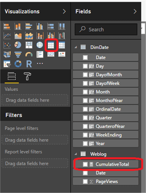 Creating Data Table - Description: Creating Data Table