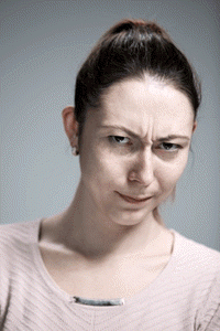 looking down