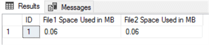 check file space