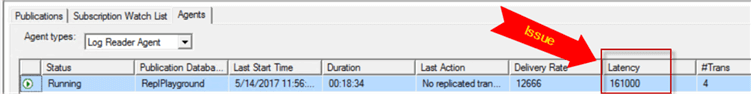 latency issue because it is 161000 ms