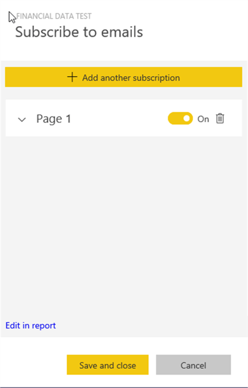 Manage Subscription - Description: Manage Subscription Screen