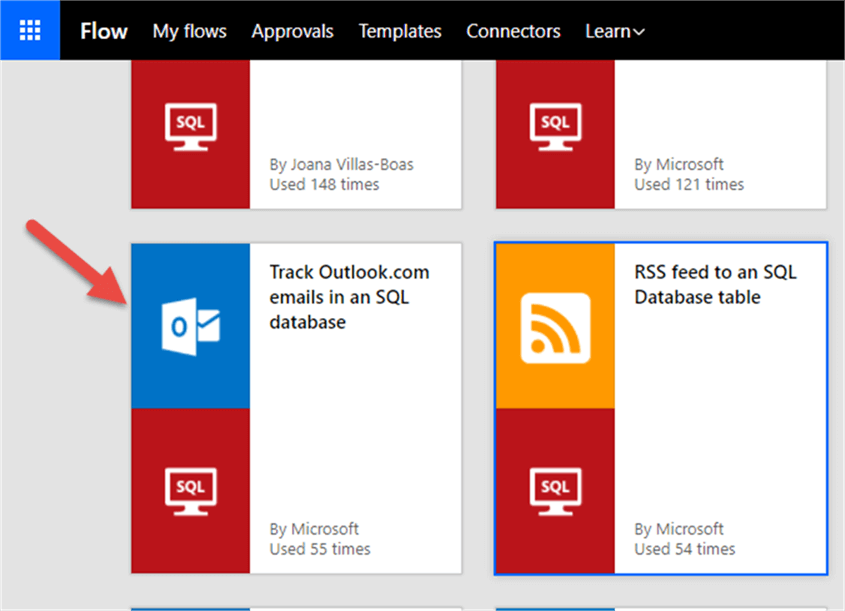 Microsoft Flow and SQL Server Integration Example