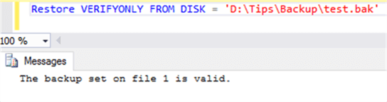 Backup verification - Description: Check backup, its valid or not !!