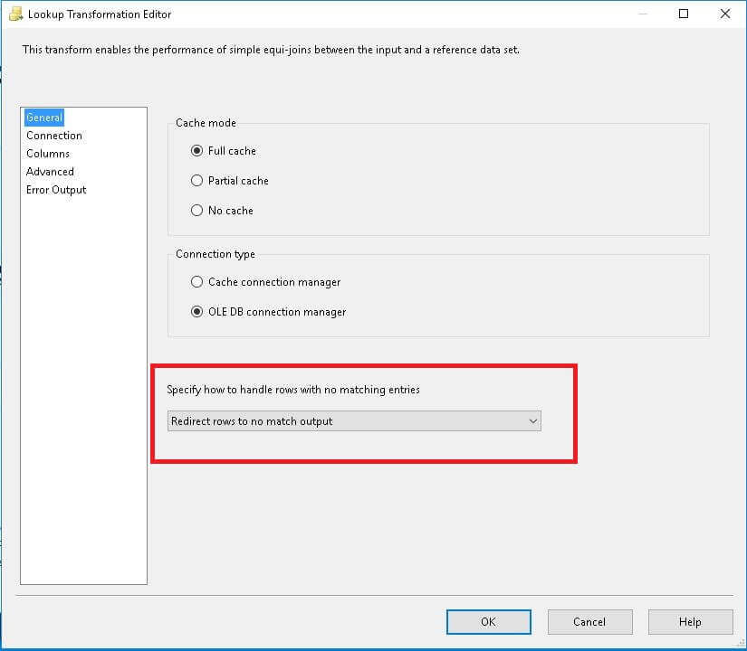 lookup transformation task in SSIS