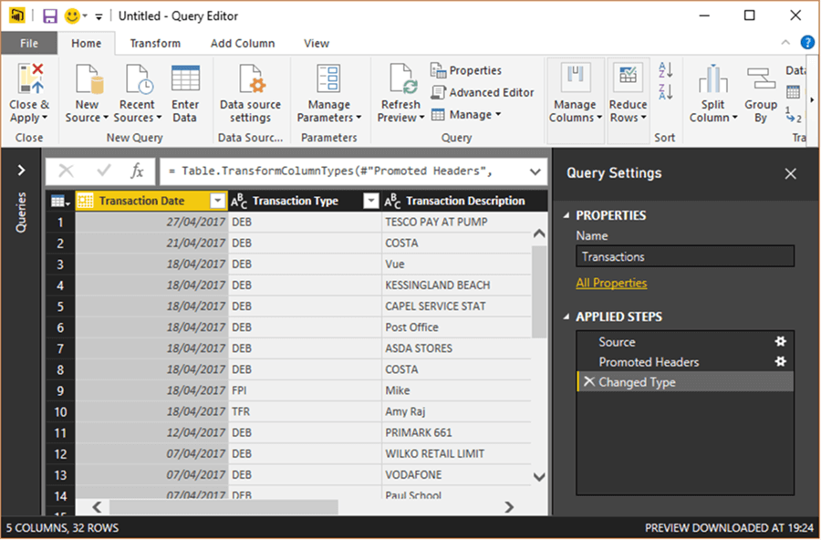 Query Editor - Description: Query Editor