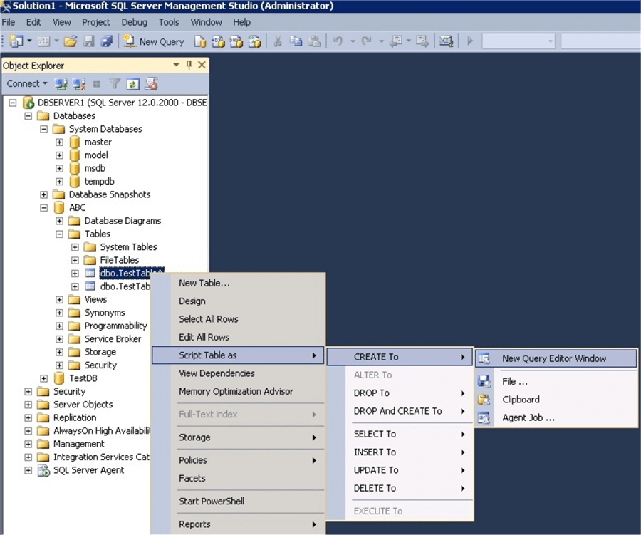 SQL Server Management Studio Tips – Generating Scripts