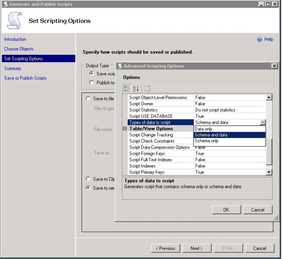 SQL Server Management Studio Tips – Generating Scripts