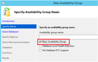 new availability group