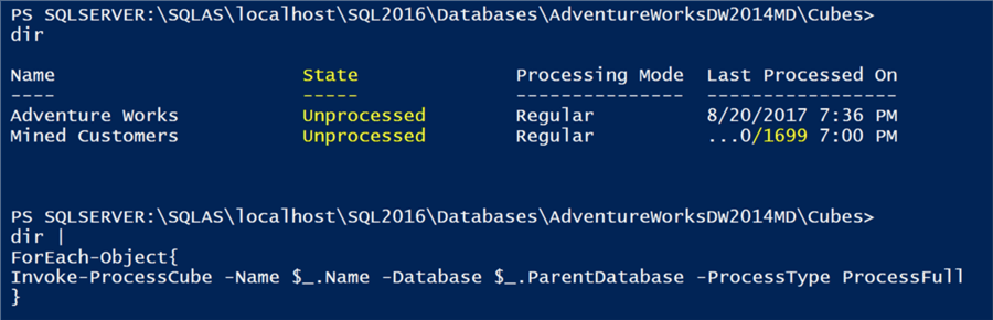 powershell dir command