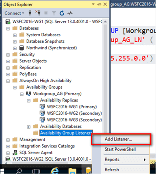 object explorer