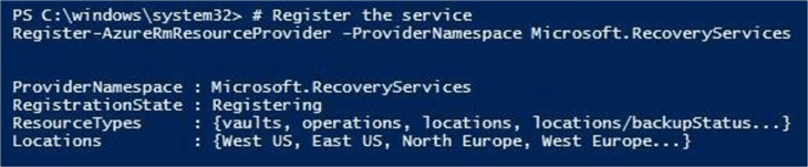 register the service