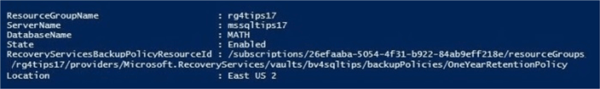 resource group name