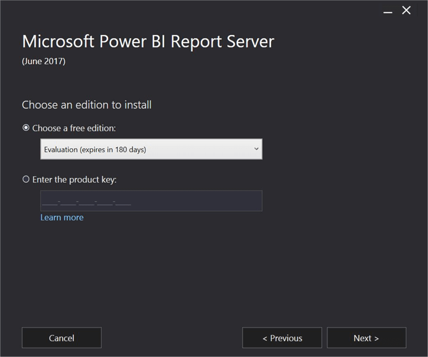 Power BI Report Server Installation - Description: Power BI Report Server Installation