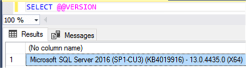 SQL Server 2016