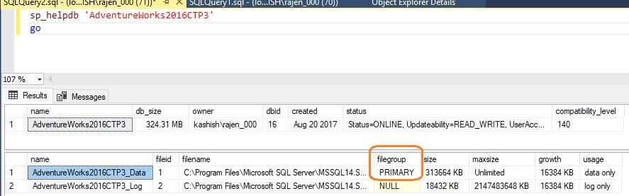 SELECT...INTO Enhancements in SQL Server 2017