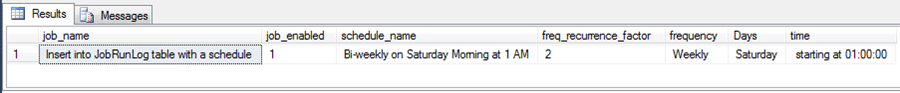 Specific SQL Server Agent Job