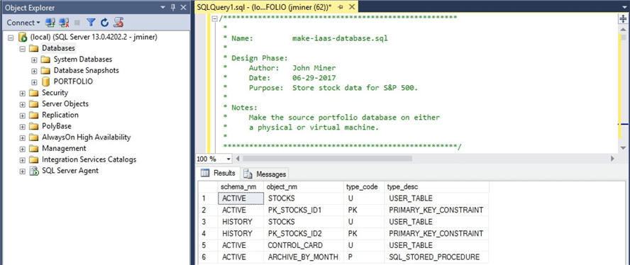 object explorer
