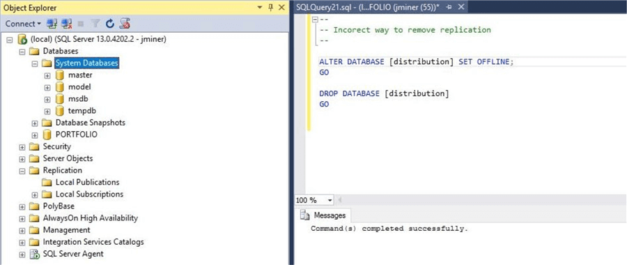 object explorer