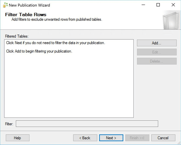 filter table rows