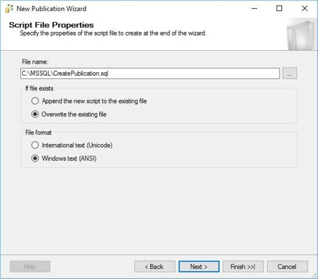 script file properties