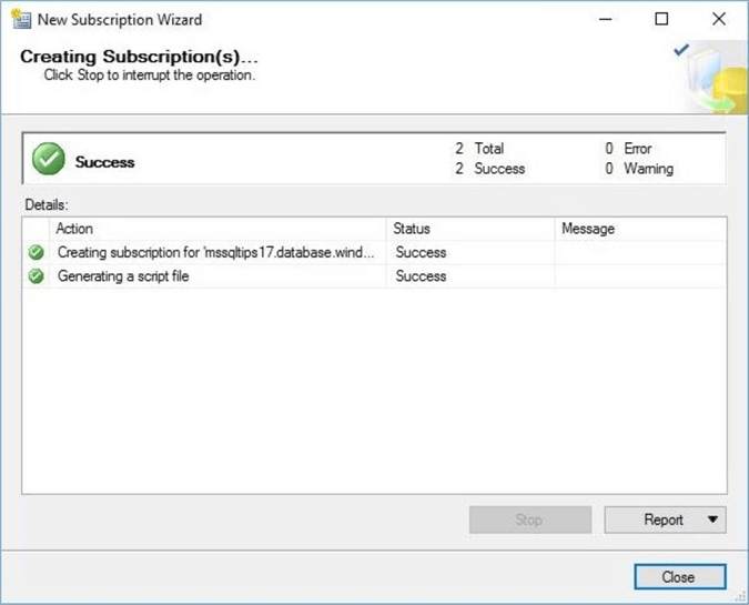 creating subscriptions