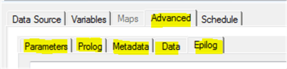 TM1 Advance Tabs