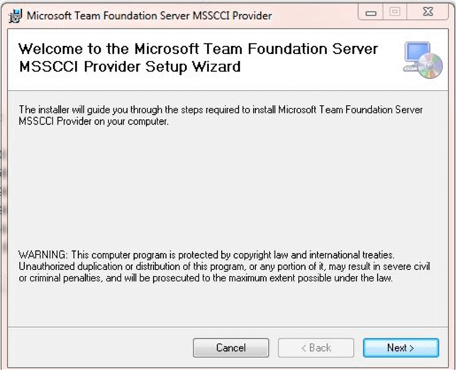 Microsoft Team Foundation Server Plug-in Installation