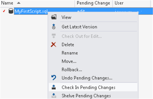 Check in Code Changes